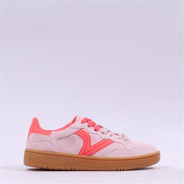 Victoria Smash Suede Gumsole Trainer - Rosa